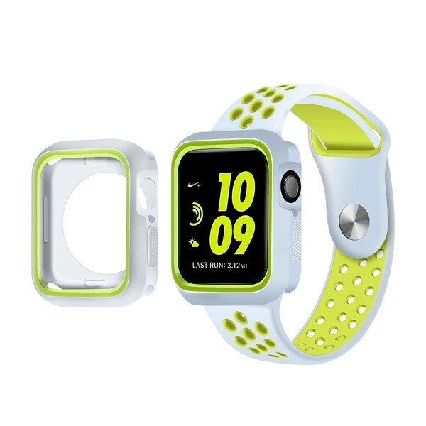 Funda militar y correa deportiva compatible con Apple Watch Series 7 41 mm