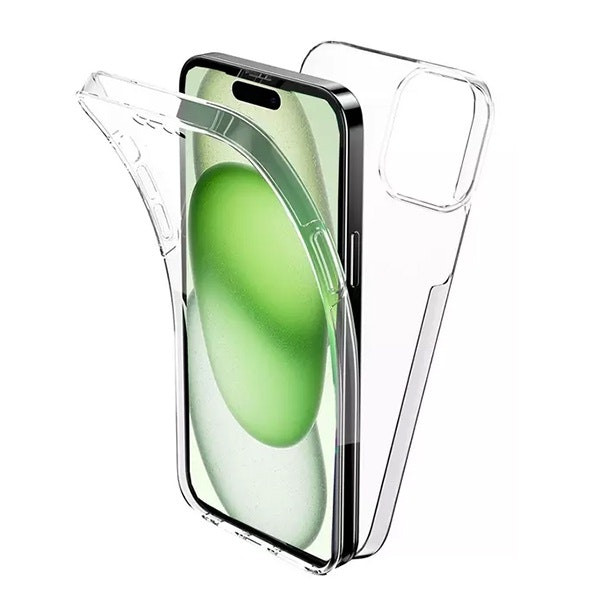Funda 360° Impact Protection para iPhone 16 Pro Max Transparente