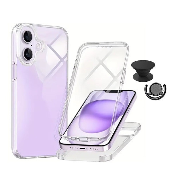 Funda 360° con Gripholder y Soporte para iPhone 16 Plus