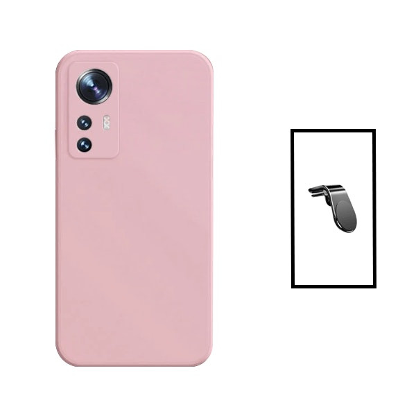 Liquid silicone case and magnetic car vent mount