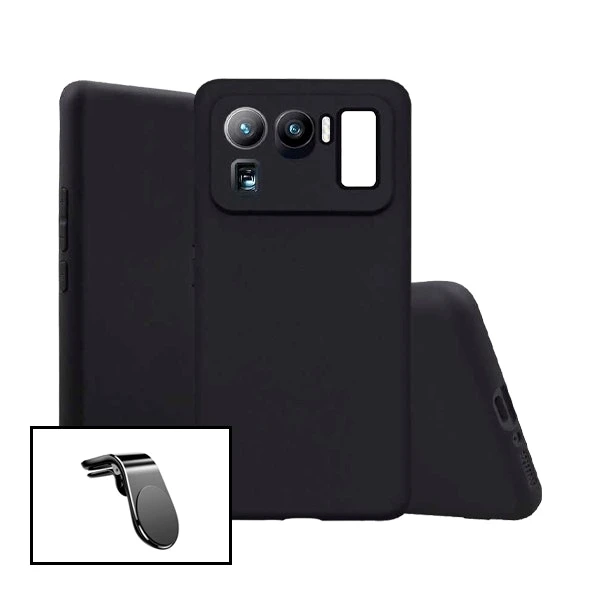 Liquid silicone case and magnetic car mount for Xiaomi Mi 11 Ultra
