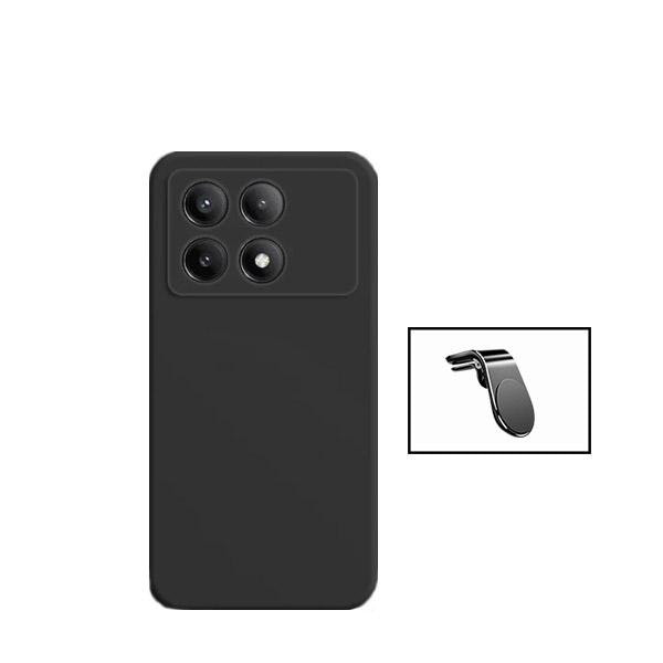 Soporte Magnético y Funda de Silicona para Xiaomi Poco X6 Pro 5G