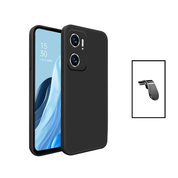 Funda de silicona líquida y soporte magnético universal