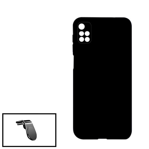 Soporte magnético con funda de silicona para Redmi 10 Prime