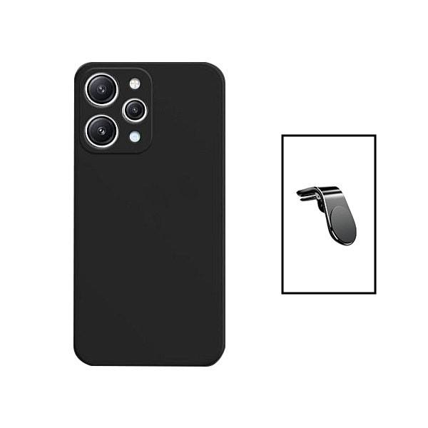 Kit soporte magnético para coche y funda de silicona líquida