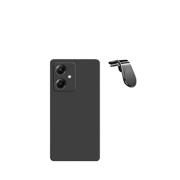 Funda de silicona líquida y soporte magnético para Xiaomi Redmi 13C 5G