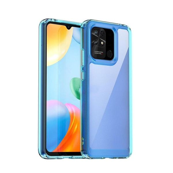 Funda AluminArmor Airbag para Xiaomi Redmi 10C Transparente Azul Oscuro