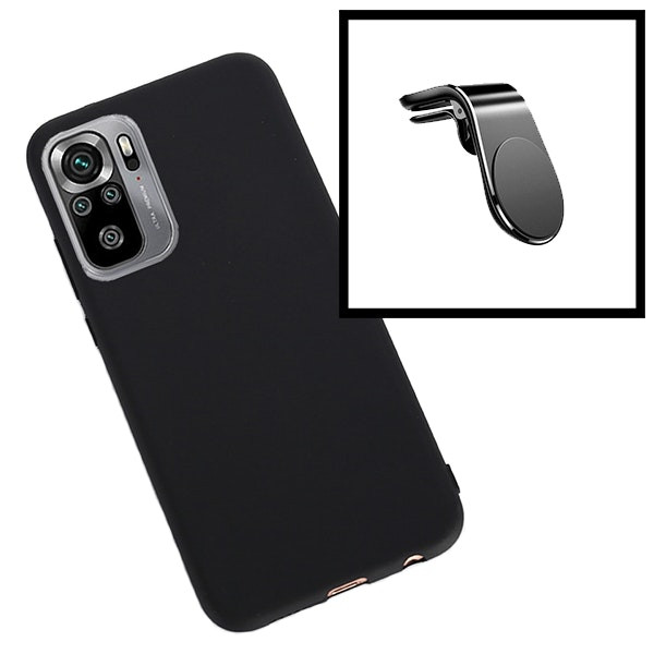 Magnetic mount and liquid silicone case for Xiaomi Redmi Note 10 5G