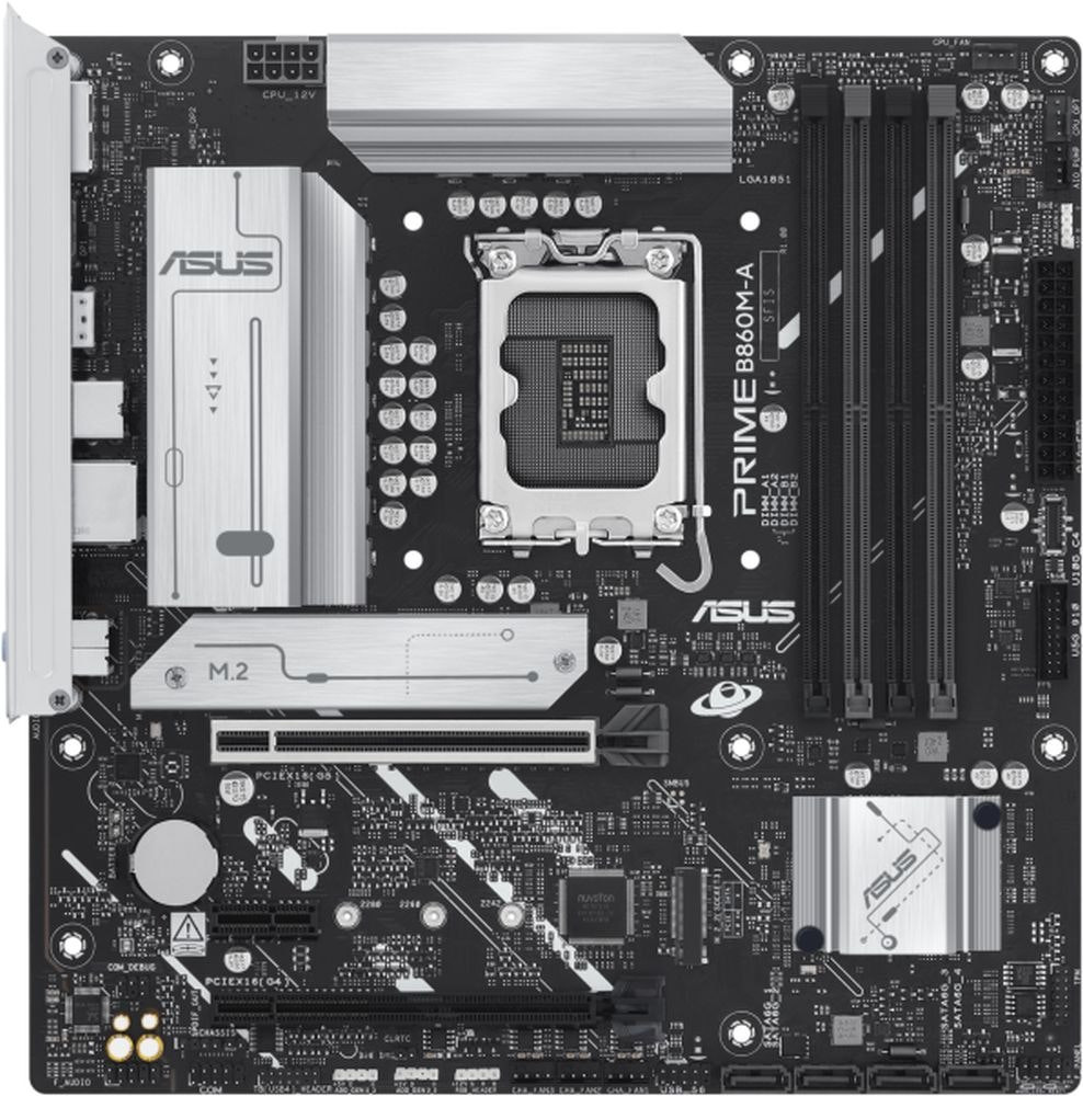 Prime B860M-A-CSM MicroATX Motherboard LGA1851 DDR5 PCIe 4.0 M.2 SATA III USB-C HDMI DP