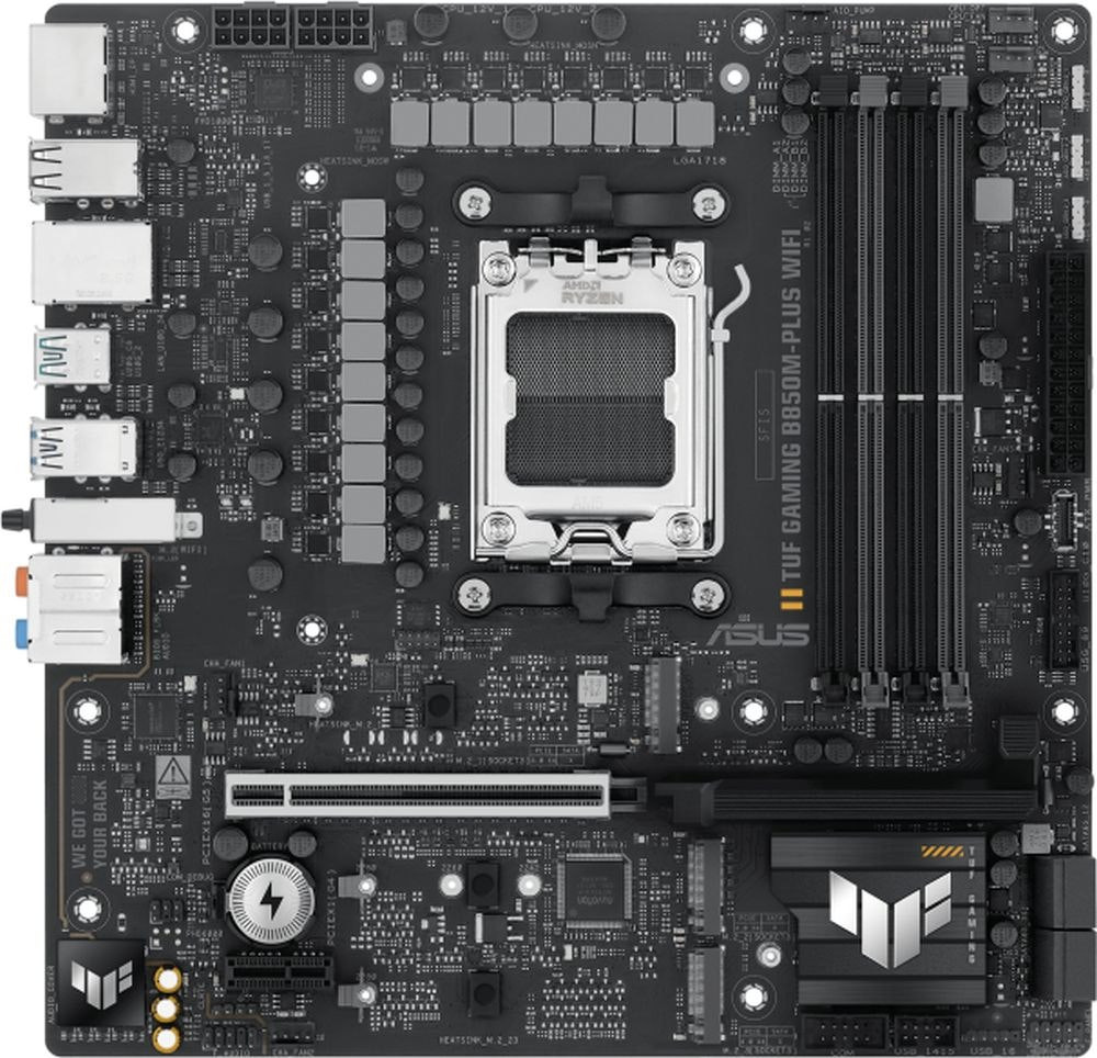 TUF GAMING B850-M PLUS WIFI placa base Micro-ATX con PCIe Gen5