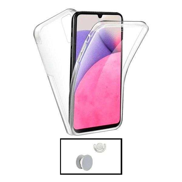 Funda 360 Impact para Samsung Galaxy A33 5G con GripHolder y soporte blanco