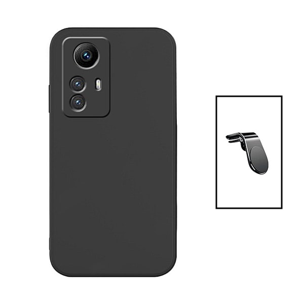 Soporte magnético y funda de silicona líquida para Xiaomi Redmi Note 12S