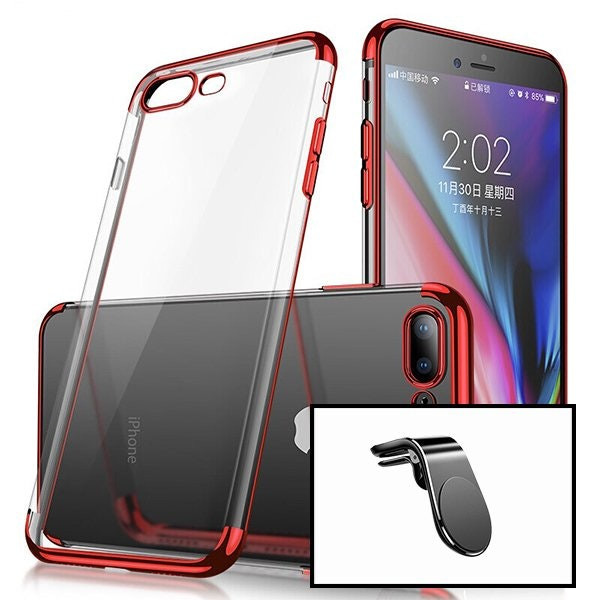 Funda SlimArmor y soporte magnético L Safe Driving para iPhone SE (2020)