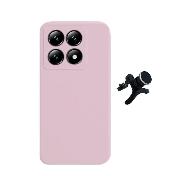 Kit soporte magnético reforzado y funda de silicona líquida
