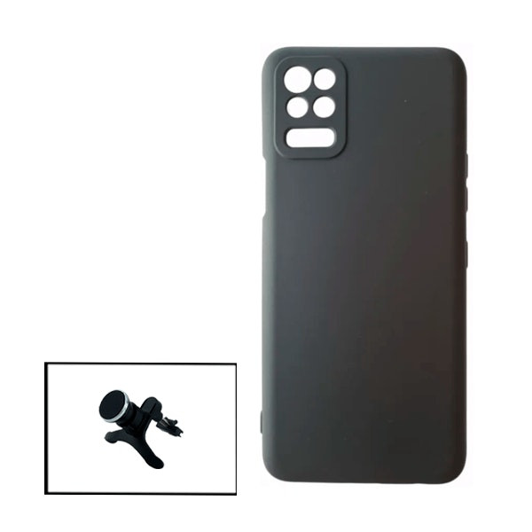 Soporte magnético de coche y funda de silicona líquida para LG K62