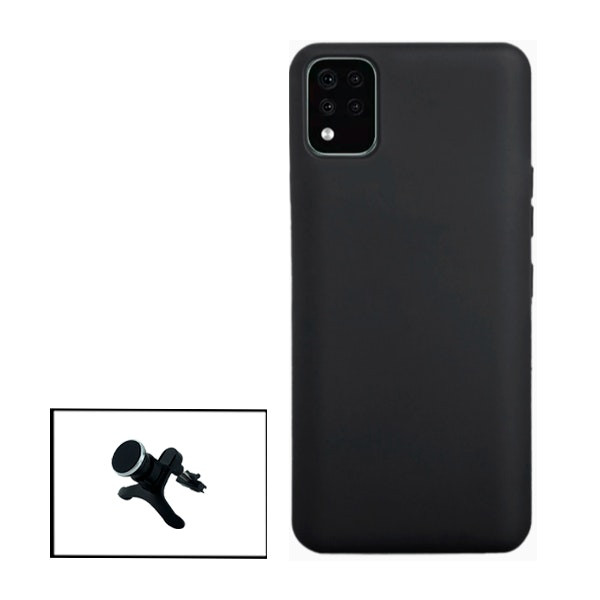 Liquid silicone case and magnetic car mount for LG K42