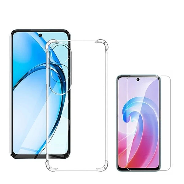 Kit funda y protector de vidrio para Oppo A60