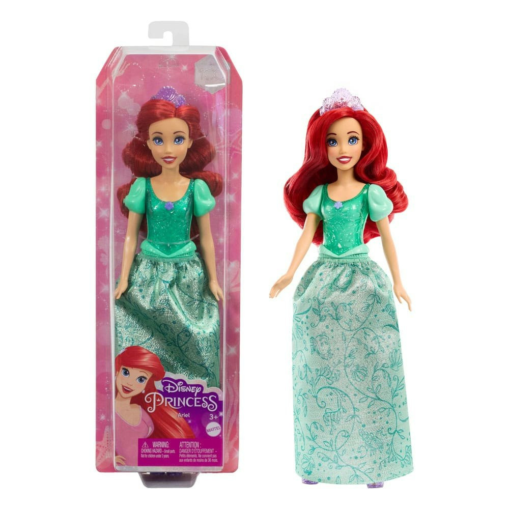 Muñeca Ariel Princesa Disney, 29 cm, con vestuario y accesorios