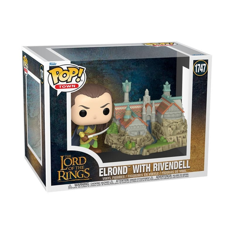 Figura POP Town Vinyl Elrond y Rivendell 9 cm