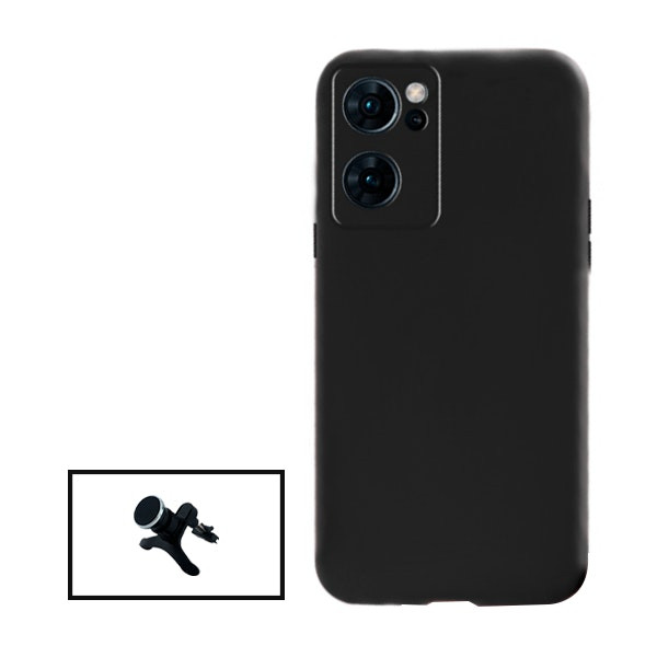 Kit soporte magnético y funda de silicona líquida para Find X5 Lite