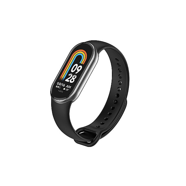 Correa SmoothSilicone compatible con Xiaomi Mi Band 8 - Negro
