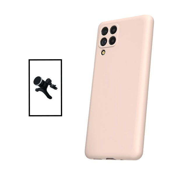 Liquid Silicone Case for Samsung Galaxy M33 5G with Reinforced Magnetic Car Mount