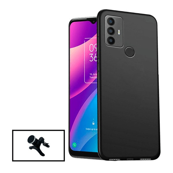 Car magnetic mount and liquid silicone case for TCL 30 SE