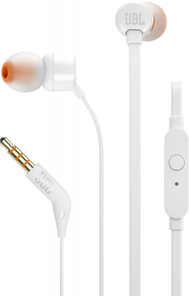 JBL T110 wired in-ear earphones with microphone
