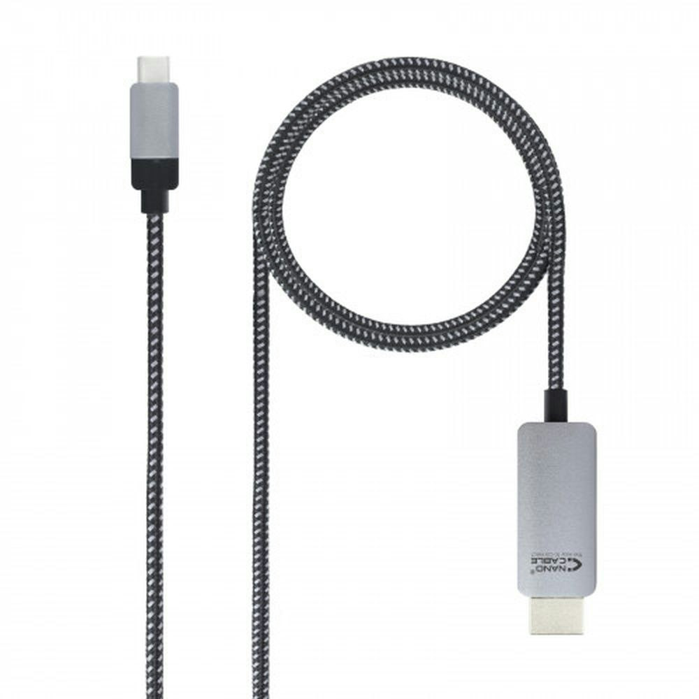 Adaptador USB-C a HDMI 1.8 m Aluminio Negro