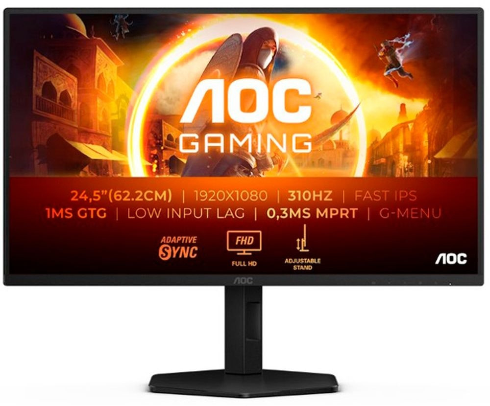 Monitor AOC 24,5" Fast IPS 310Hz FHD HDR10 (25G4SXU)