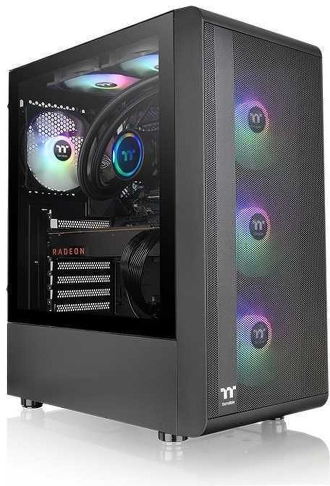 S200 TG ARGB caja semitorre ATX con 3 ventiladores ARGB 120mm