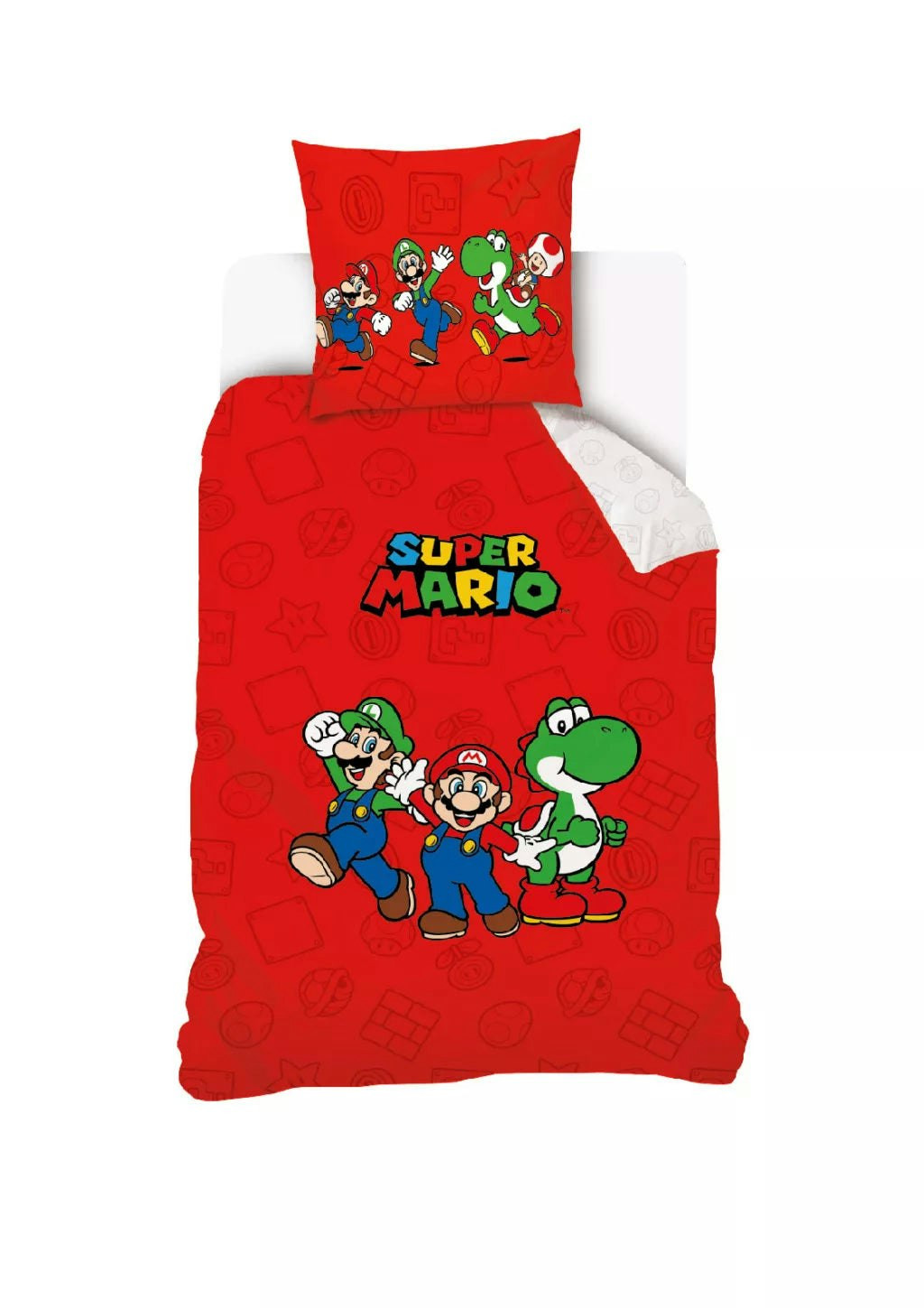 Capa de edredão Super Mario com fronha (200 x 140)