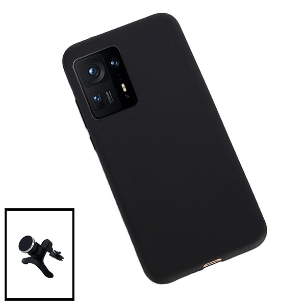 Funda de Silicona Líquida y Soporte Magnético para Xiaomi Mix 4