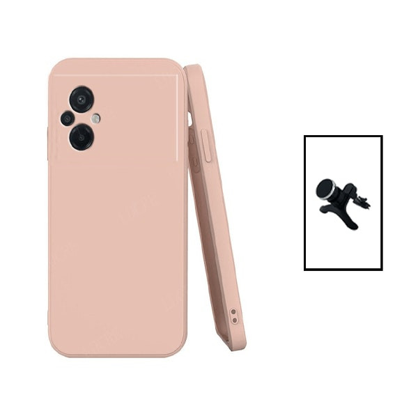 Liquid silicone case and magnetic car mount for Xiaomi Poco M5