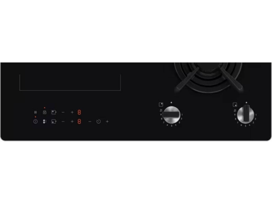 Placa de Indução e Gás ELECTROLUX KDI641723K (Elétrica e Gás Natural - 59 cm - Preto)