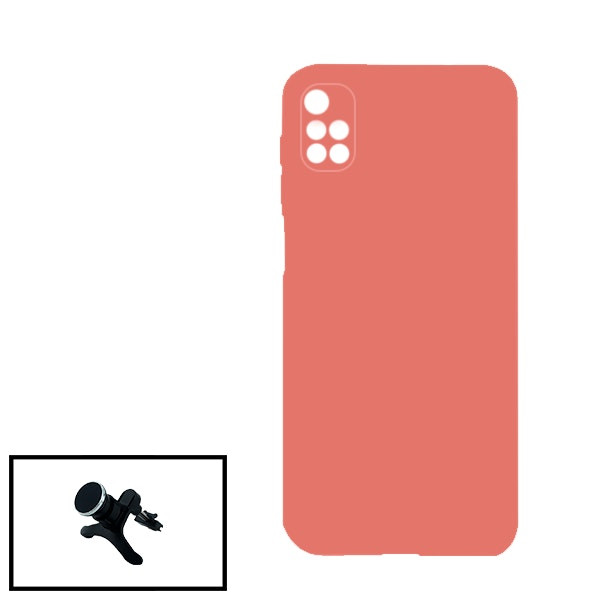 Magnetic car mount and liquid silicone case for Redmi 10 2022