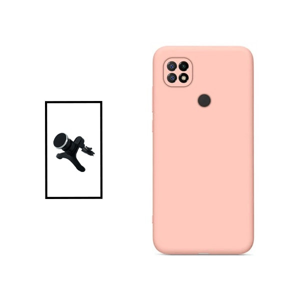 Liquid Silicone Case and Magnetic Car Mount for Redmi 10 Power