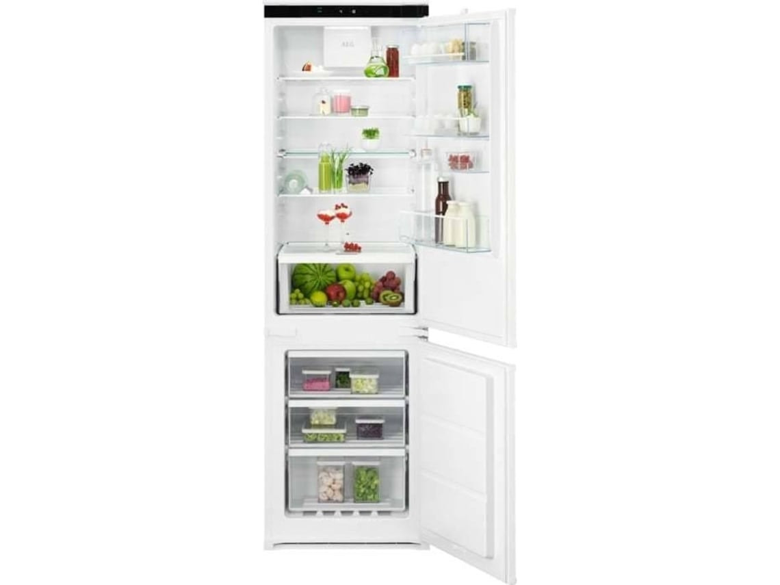 Frigorífico Combinado Encastre AEG OSC7G181ES (No Frost - 177.2 cm - 256 L - Branco)