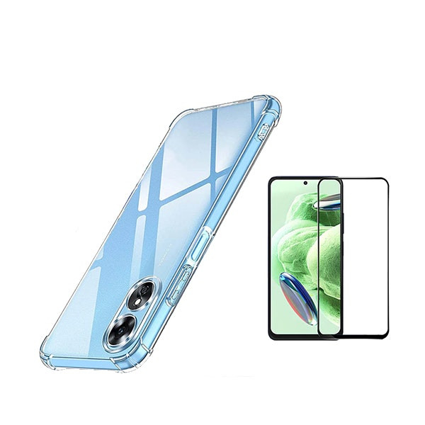 Funda SuperProtect Anti-Shock + Cristal Templado Full Cover para Oppo A58 4G