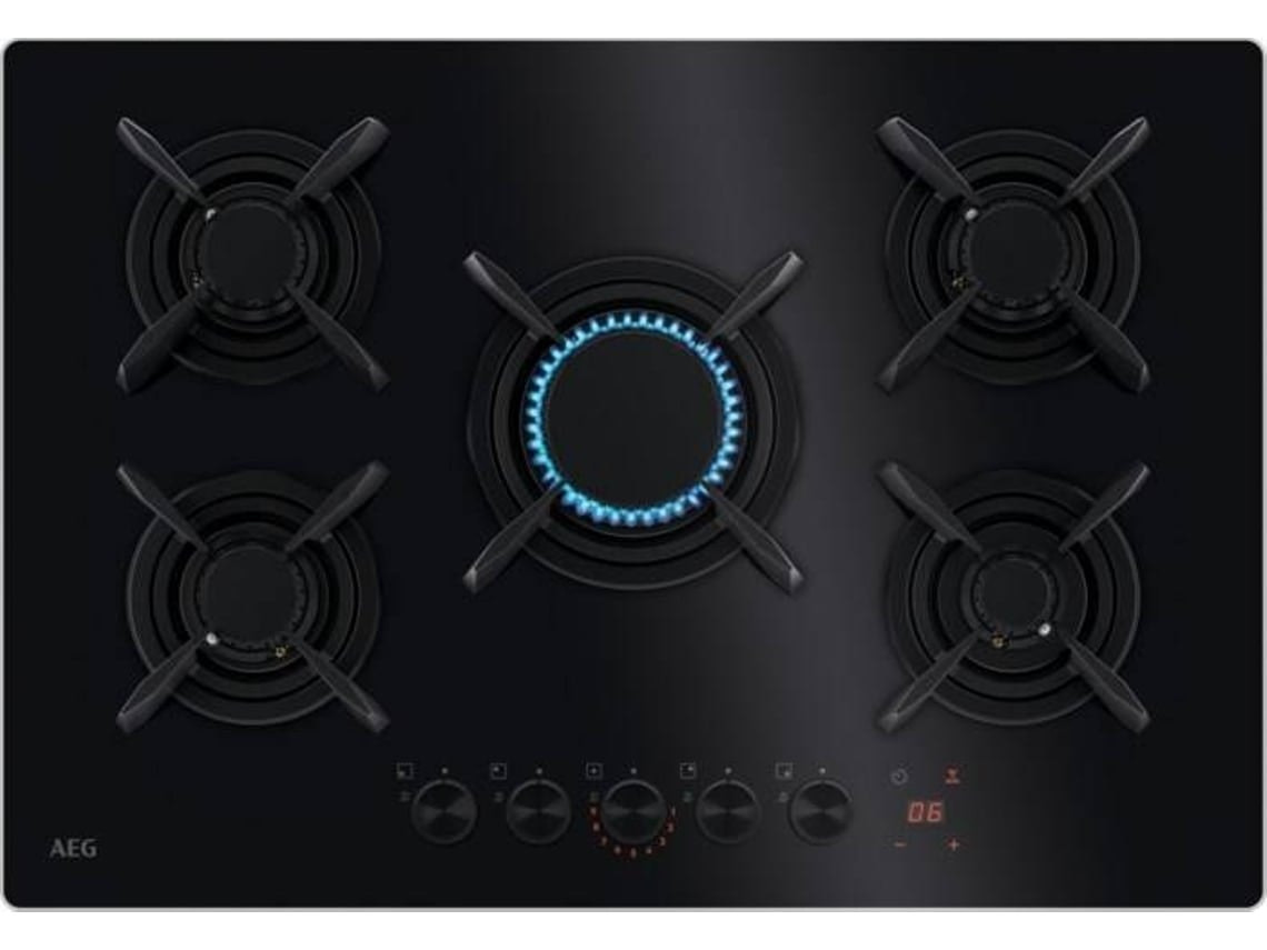 Placa de Gás AEG HKB75453NB (Gás Natural - 74 cm - Preto)