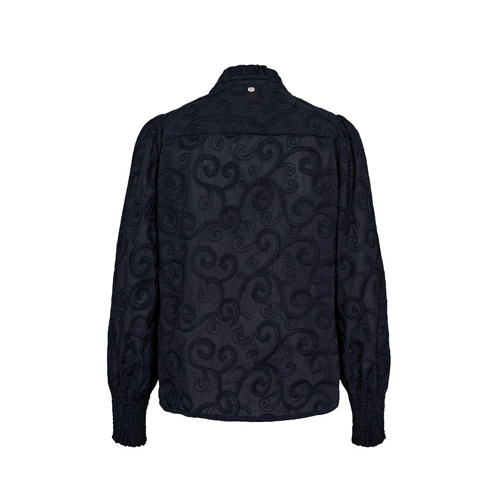 Blusa Tulka algodón azul oscuro