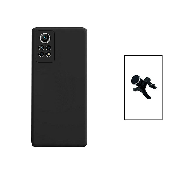 Liquid silicone case and magnetic car mount for Redmi Note 12 Pro