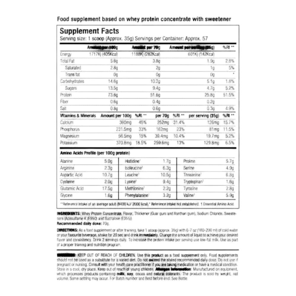 WheyCore Proteína de Suero Concentrada 2 kg