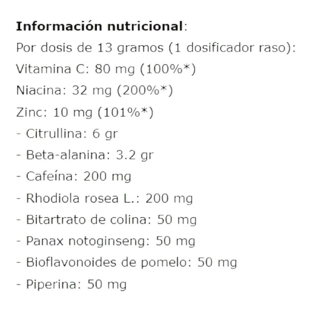 N.O.-Xplode pre-entrenamiento reformulado 650 g