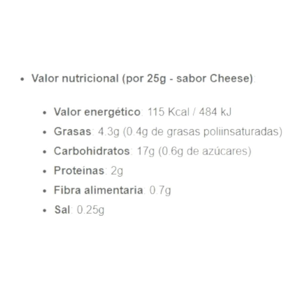 Chips de arroz integral horneados 25 g bolsa individual