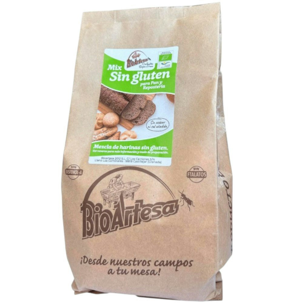 Mezcla de harinas ecológica sin gluten