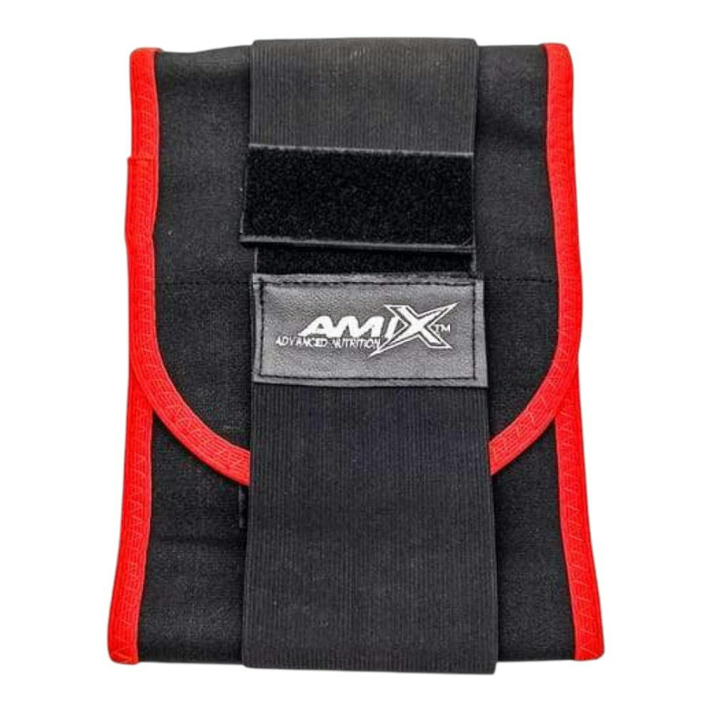 Faja de soporte lumbar rojo y negro