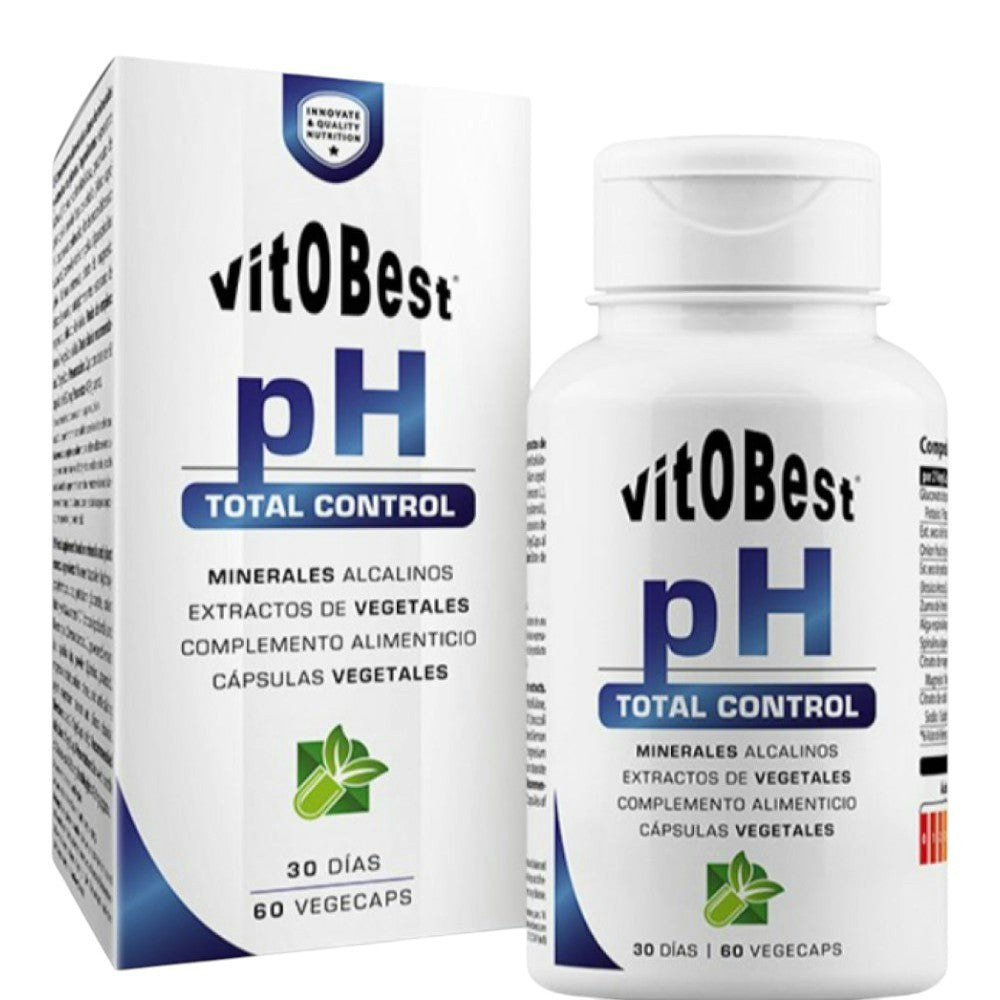 pH Total Control suplemento de minerales alcalinos y extractos fitoterápicos 60 cápsulas