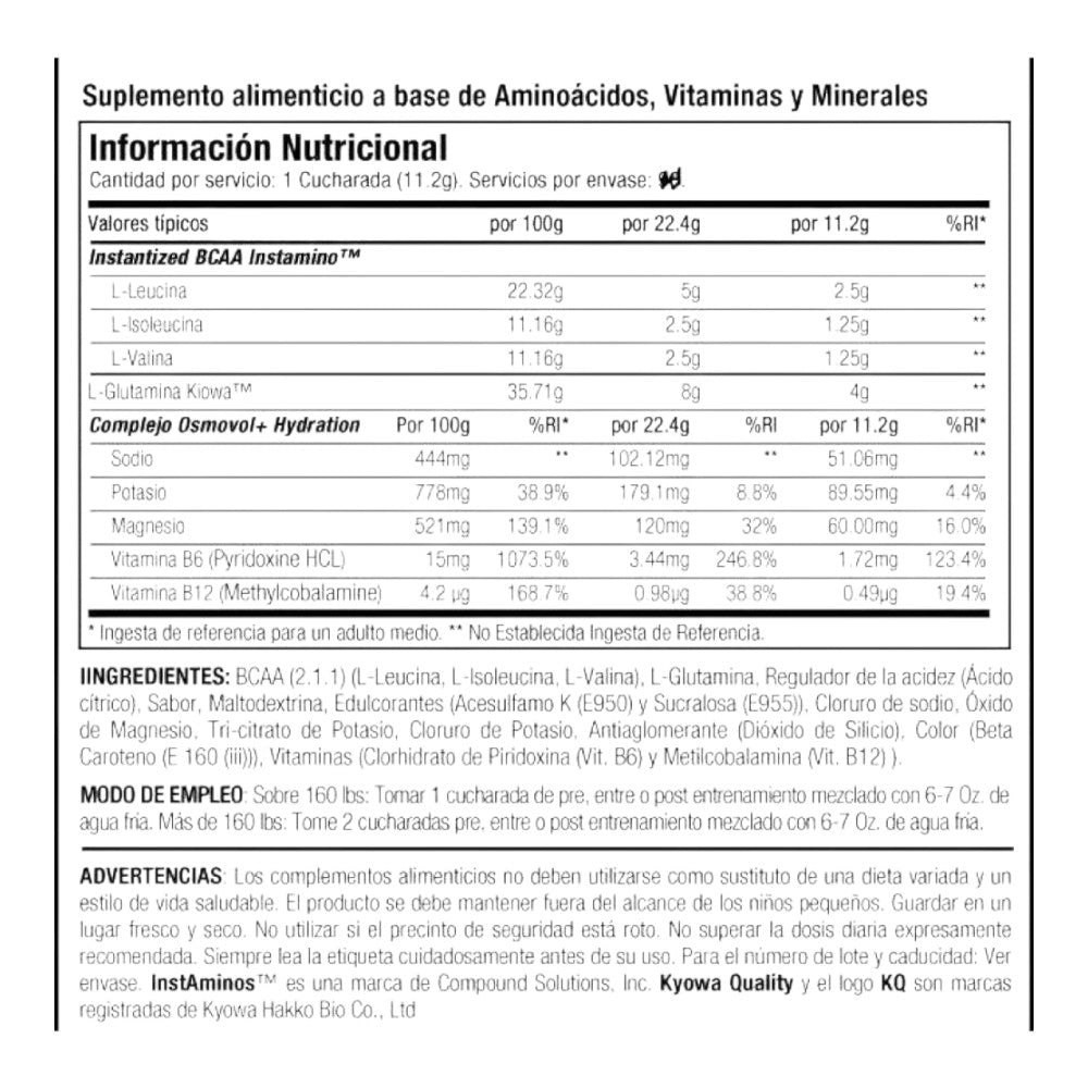 XT5 Refuel Suplemento de BCAAs y Glutamina