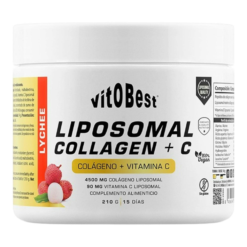 Colágeno liposomal con Vitamina C polvo 210 g